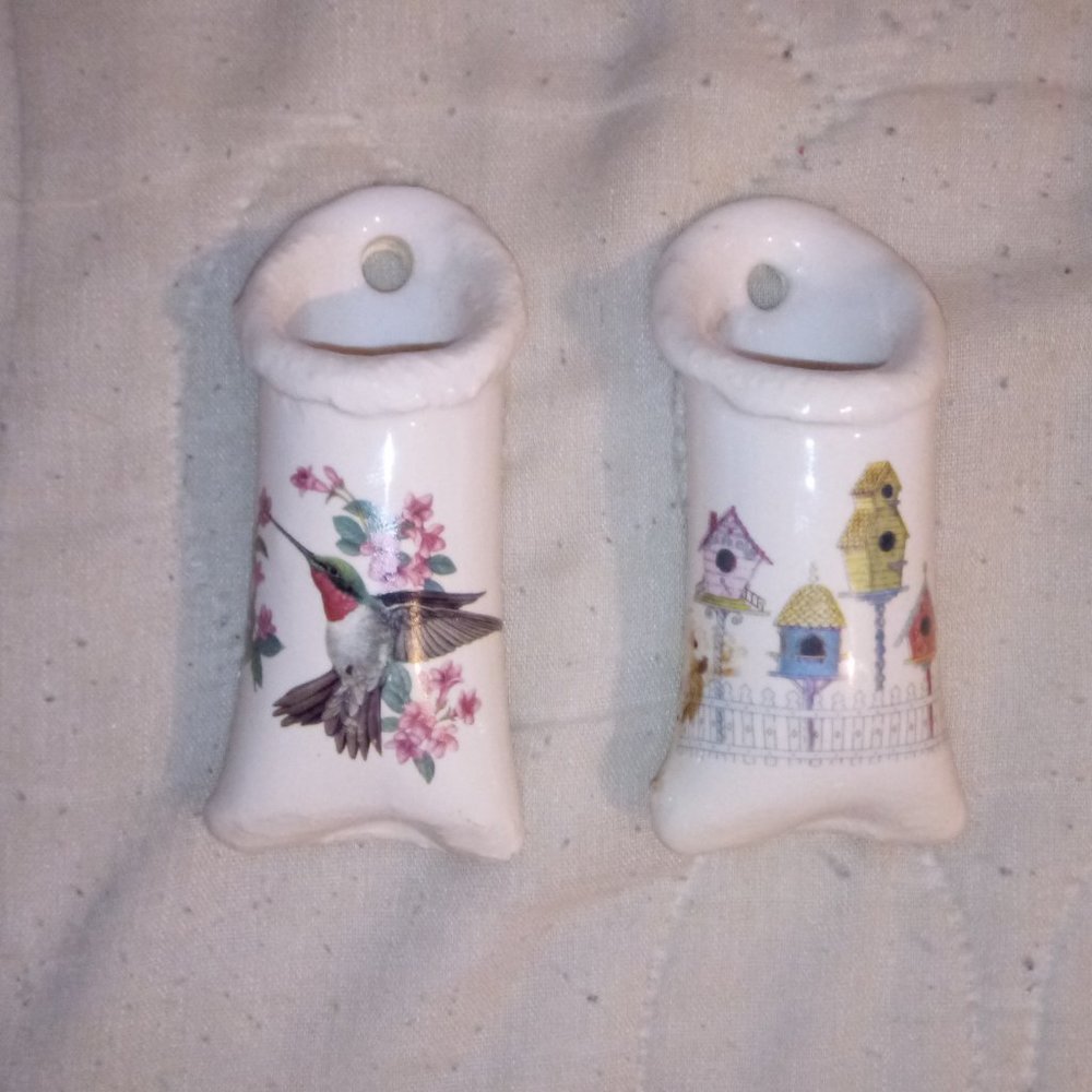 Vintage Glass Napkin Holders